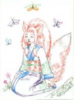 Fox and Butterflies