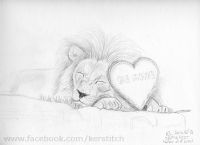 Heart of a Lion by KerStitch